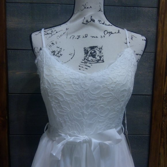 Active USA LACE MESHED CAMI MINI DRESS S, M, L - Picture 2 of 16